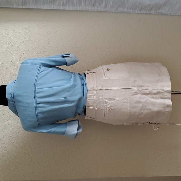 ESCALES PARIS Linen Skirt S - Picture 2 of 12